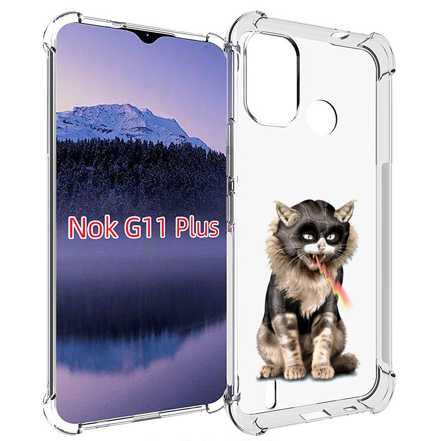 

Чехол MyPads дьяволский кот для Nokia G11 Plus, Прозрачный, Tocco