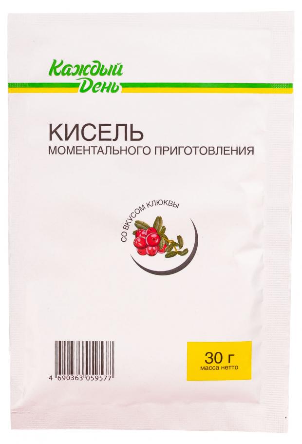 

Кисель «Каждый день» моментального приготовления вкусом клюквы, 30 г