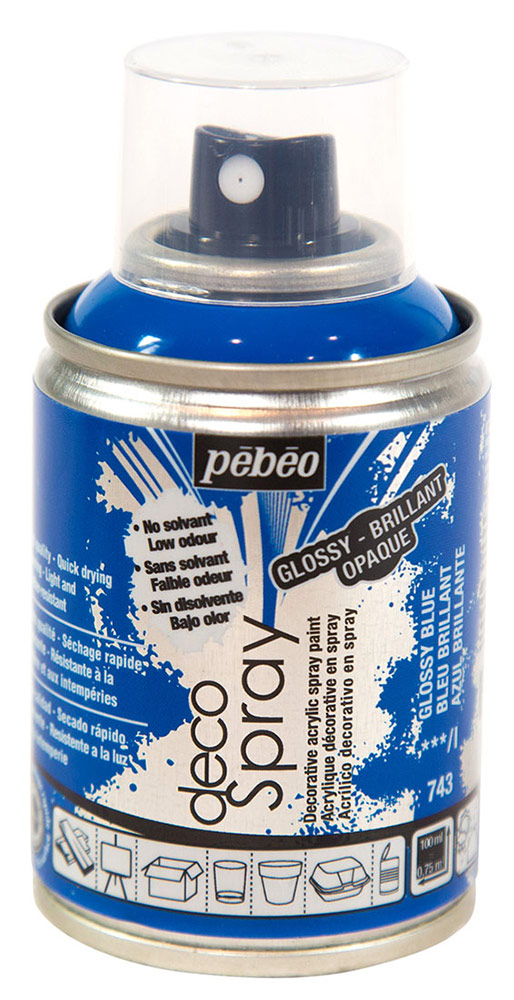 Pebeo decoSpray, (аэрозоль), 100 мл, синий глянцевый