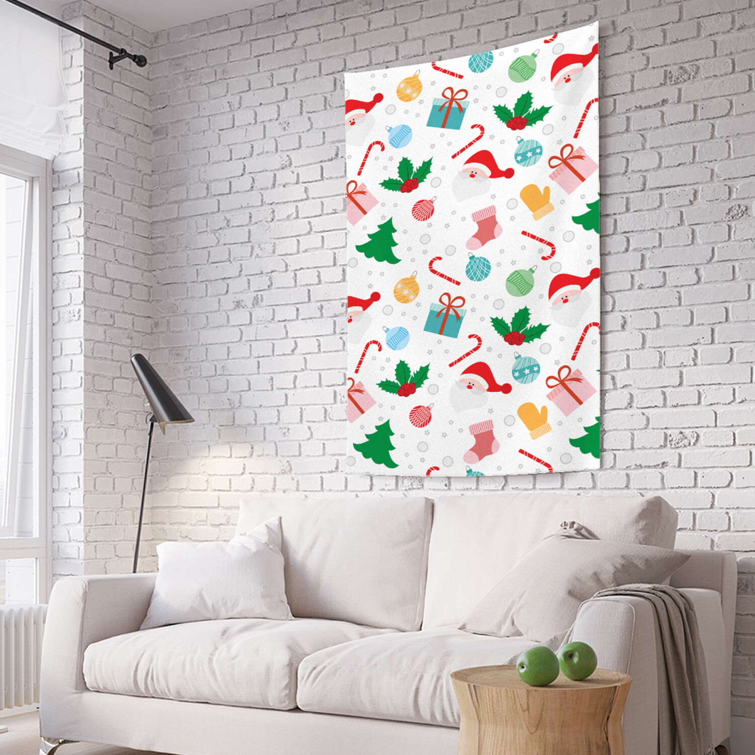 

Вертикальное фотопанно на стену JoyArty "Санта в снегу" из ткани 150х200 см, Санта в снегу