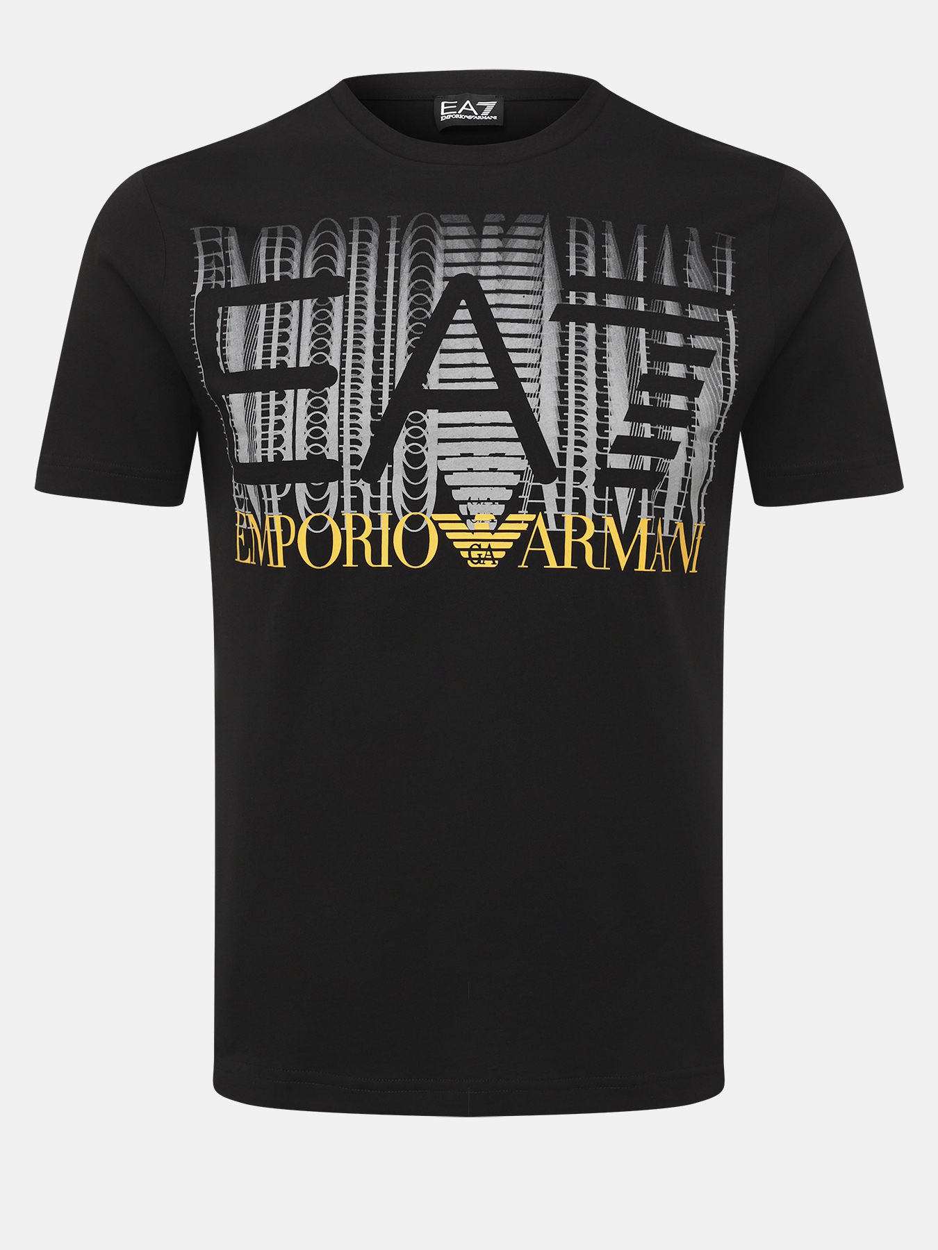 

Футболка мужская EA7 EMPORIO ARMANI 470454 черная 48-50 RU, Черный, 470454
