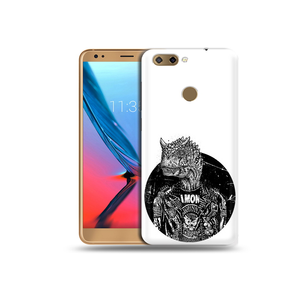

Чехол MyPads Tocco для ZTE Blade V9 динозавр в куртке (PT106427.464.328), Прозрачный, Tocco