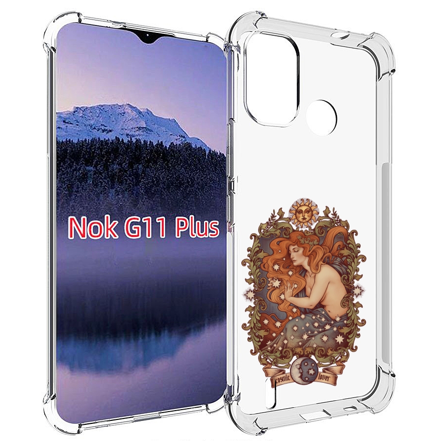 

Чехол MyPads звездная девушка абстракция для Nokia G11 Plus, Прозрачный, Tocco