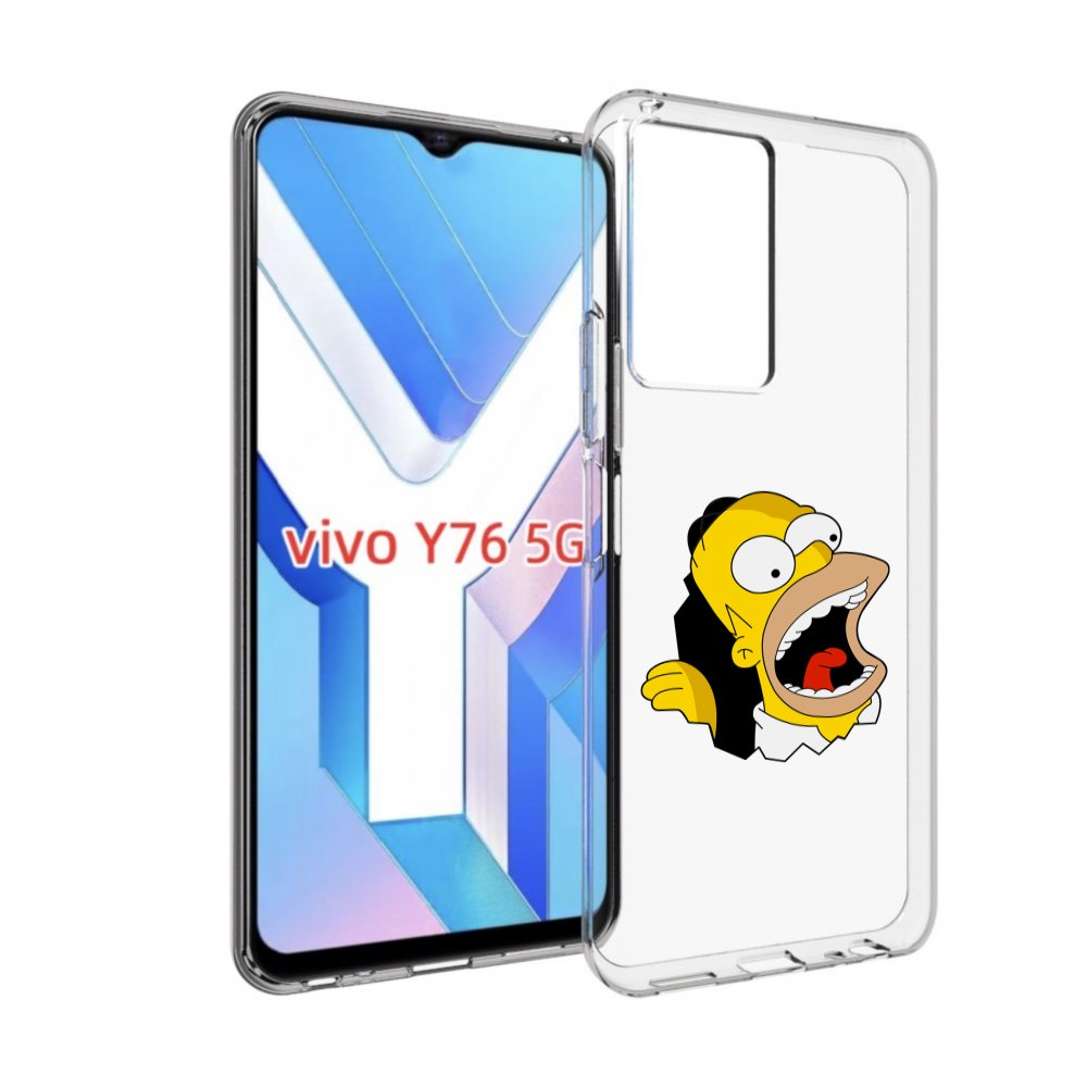 

Чехол MyPads гомер-голодный для Vivo Y76 5G, Прозрачный, Tocco