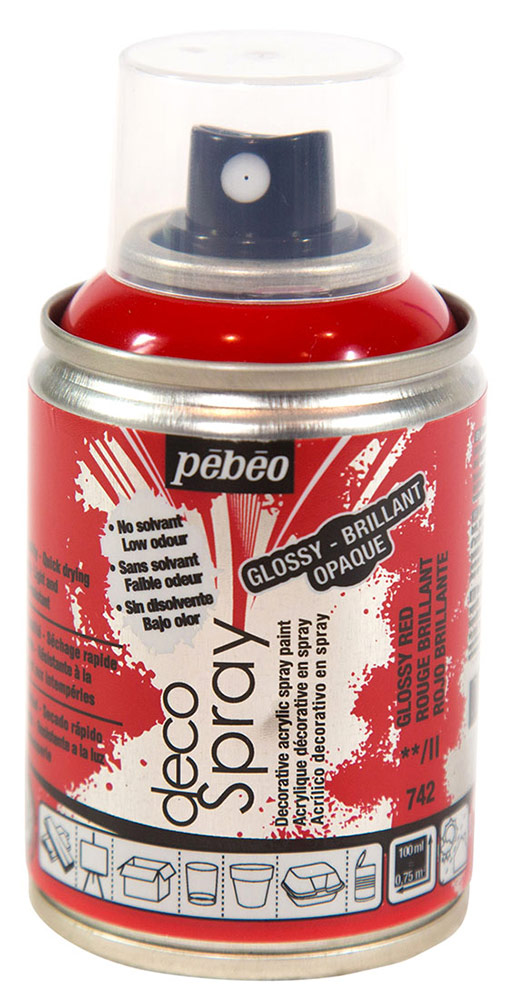 Pebeo decoSpray, (аэрозоль), 100 мл, красный глянцевый