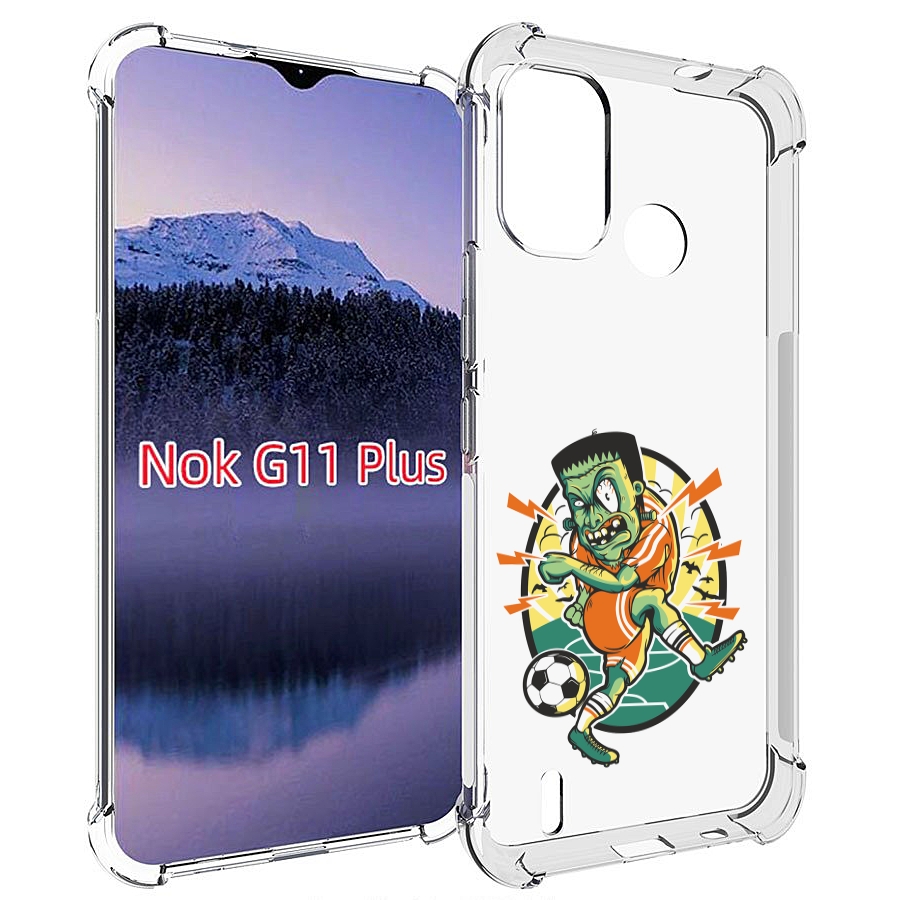 

Чехол MyPads зомби футболист для Nokia G11 Plus, Прозрачный, Tocco