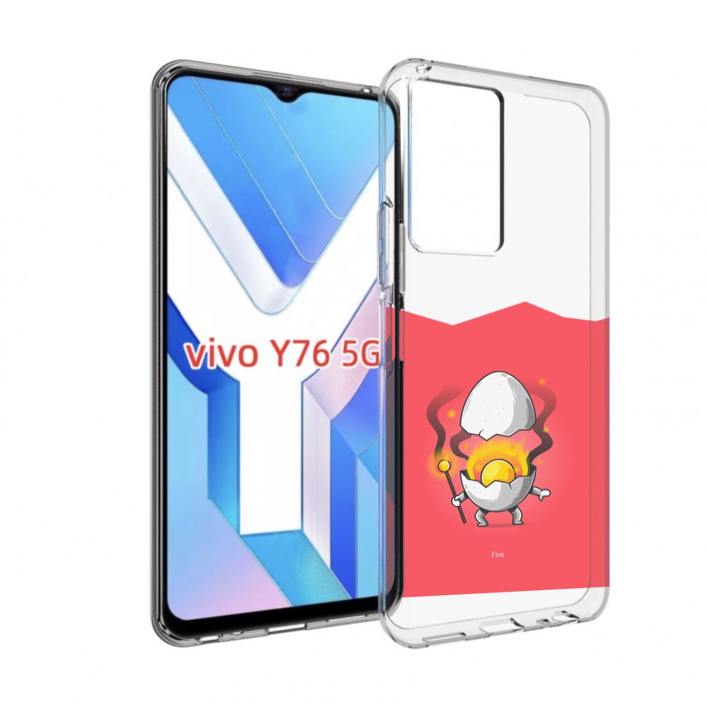 

Чехол MyPads горелое яйцо для Vivo Y76 5G, Прозрачный, Tocco
