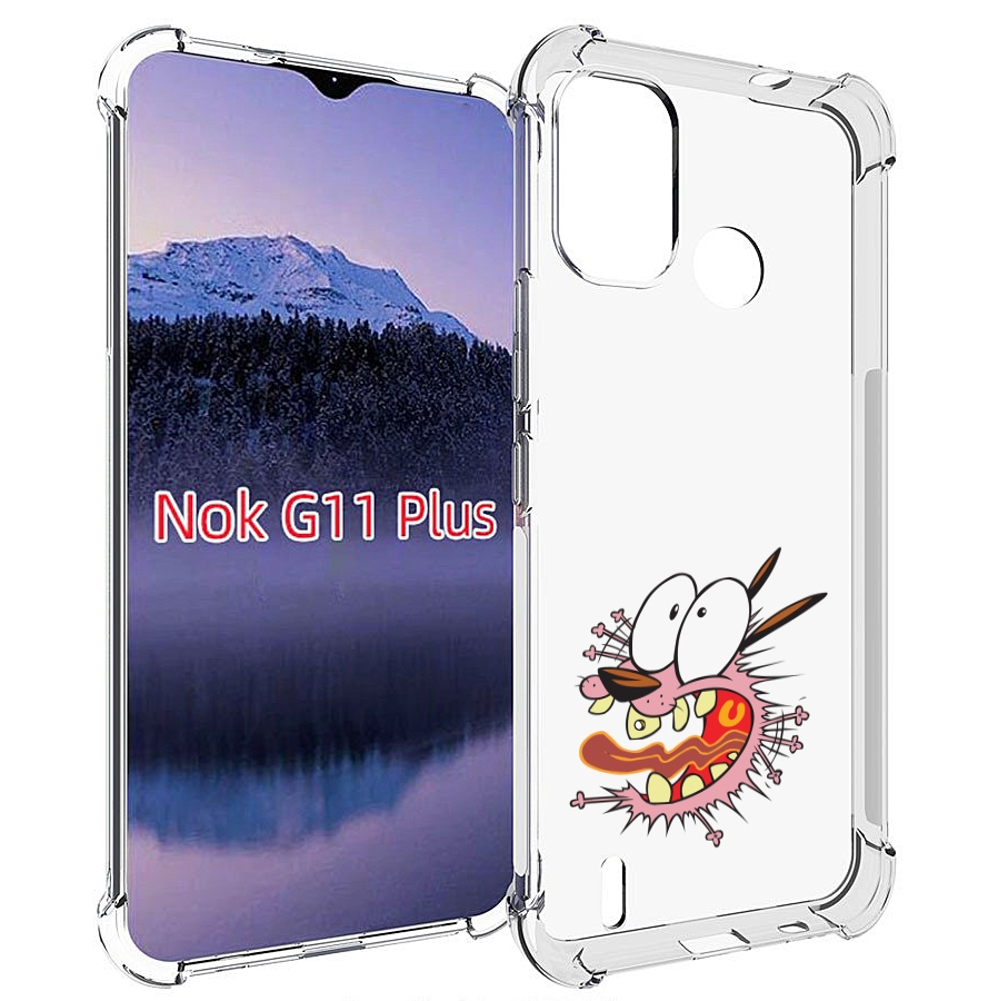 

Чехол MyPads испуганный бобик для Nokia G11 Plus, Прозрачный, Tocco