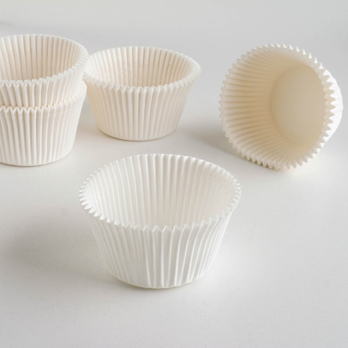 

Форма для выпечки белая, 5,5 х 4,3 см (1000 шт), Белый