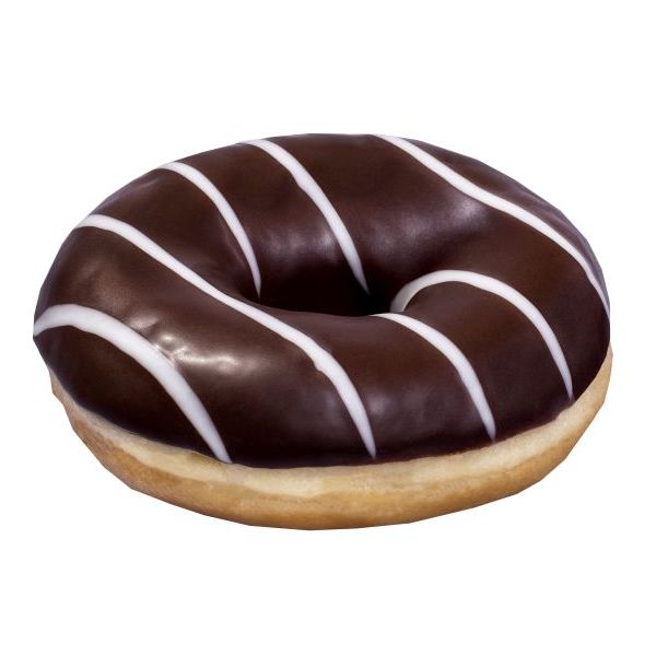 

Пончик Stokson Stripe Donut дрожжевой глазированный с белыми полосками 55 г