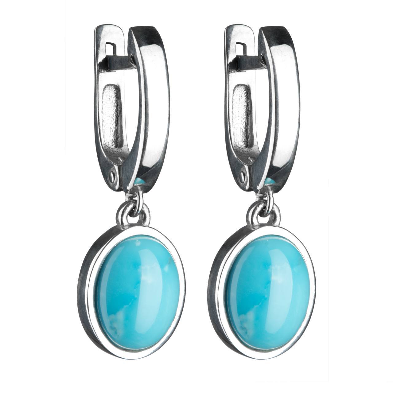 

Серьги из серебра Jewelland 232-451, бирюза, 232-451