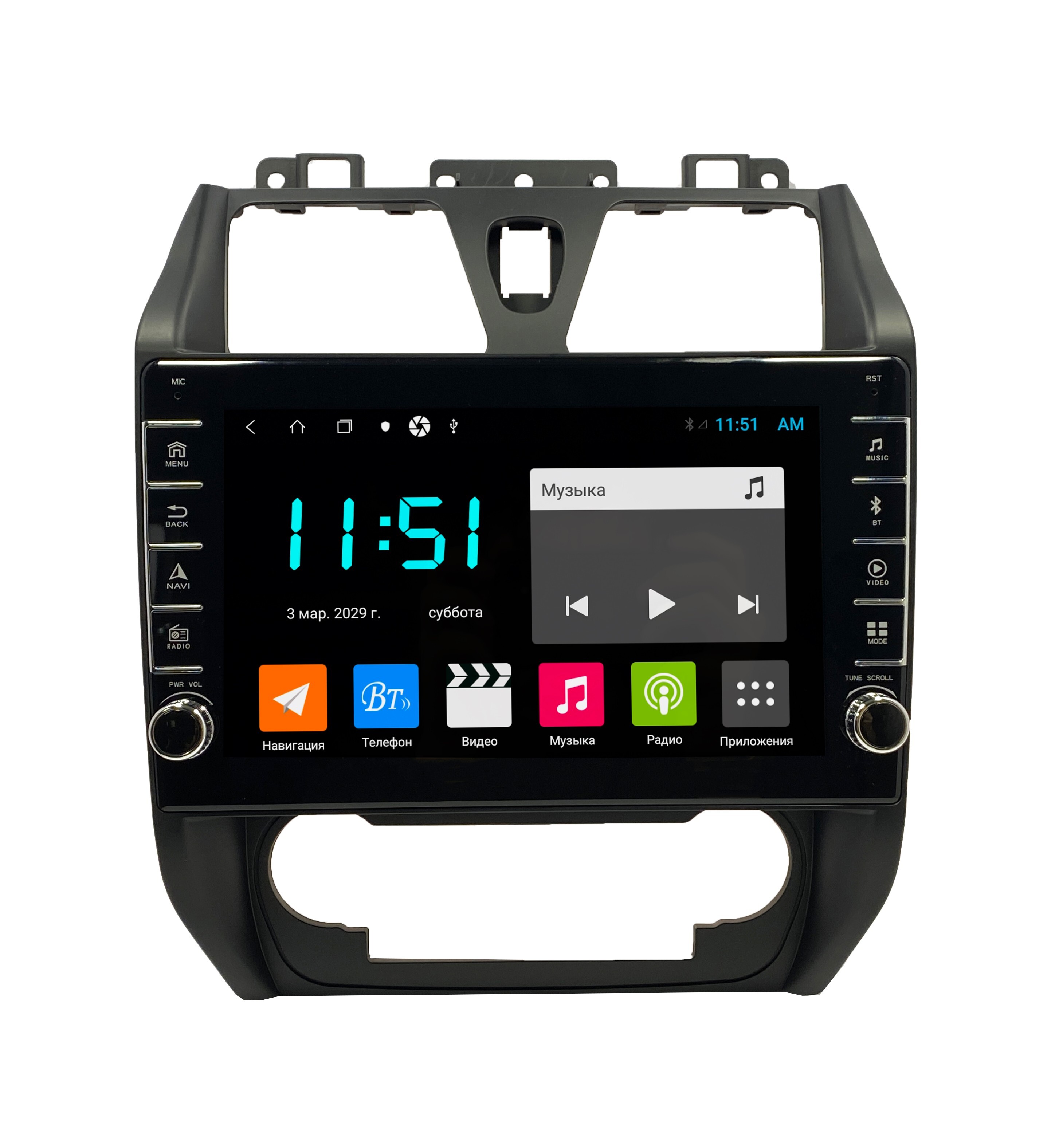 Штатная автомагнитола Zenith Geely EC7 2009-2014 464GB с крутилками Android 12 3249200₽