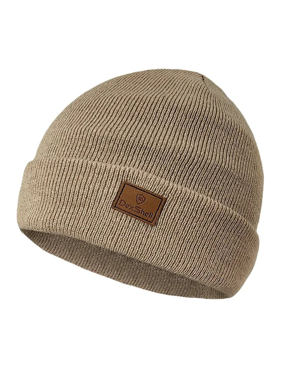 Шапка бини унисекс DexShell Beanie Hat бежевая S-M 2800₽