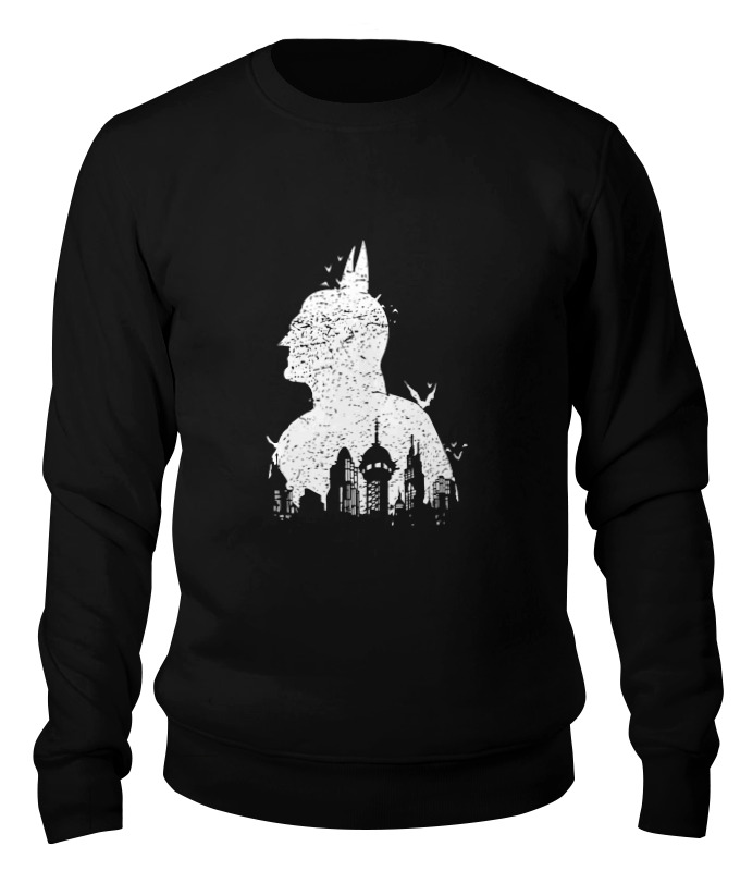 

Свитшот унисекс Printio Бэтмен (batman) черный XL, Бэтмен (batman)