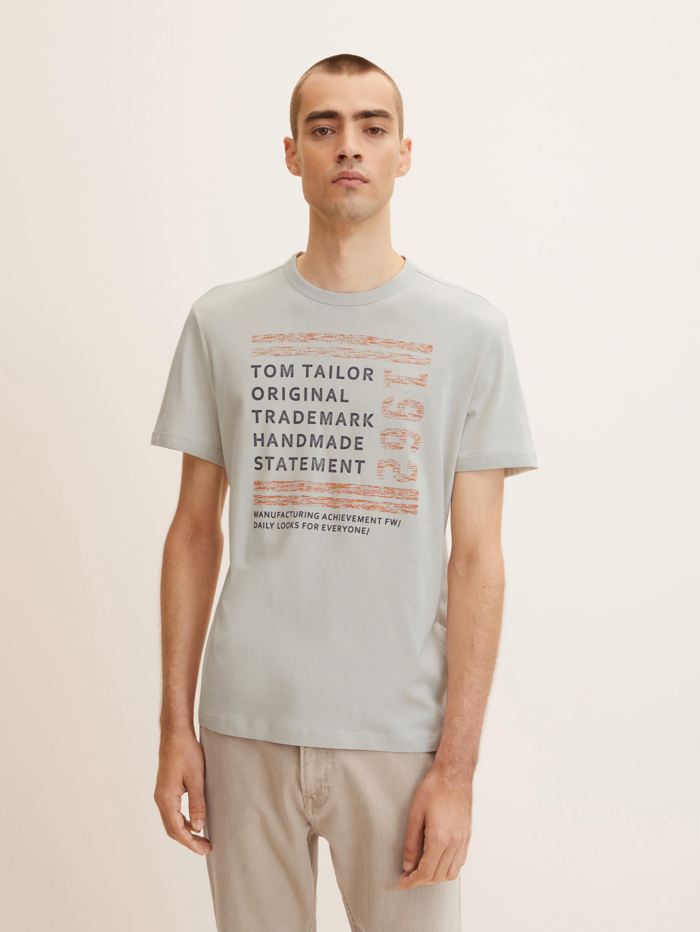 

Футболка мужская TOM TAILOR 1032906 серая M, 1032906