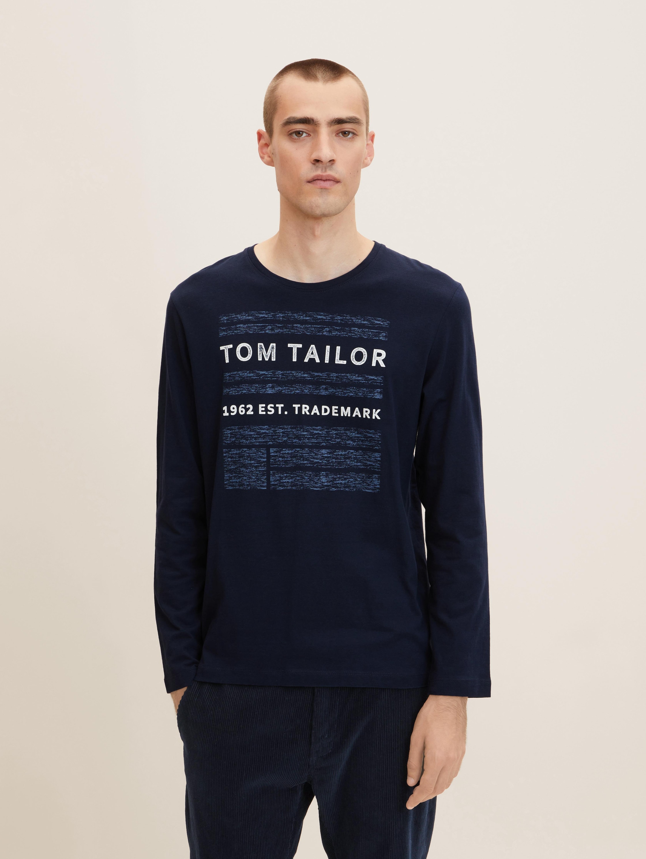 Лонгслив мужской TOM TAILOR 1032910 синий 2XL