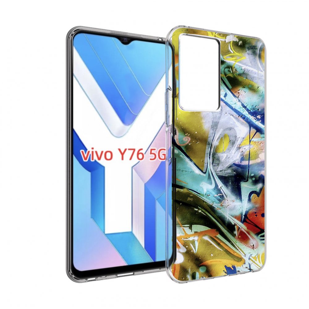 

Чехол MyPads граффити-хаос для Vivo Y76 5G, Прозрачный, Tocco