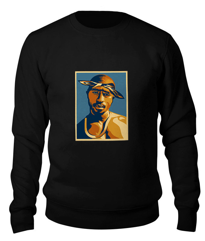 

Свитшот унисекс Printio Тупак шакур (2pac) черный XL, Тупак шакур (2pac)