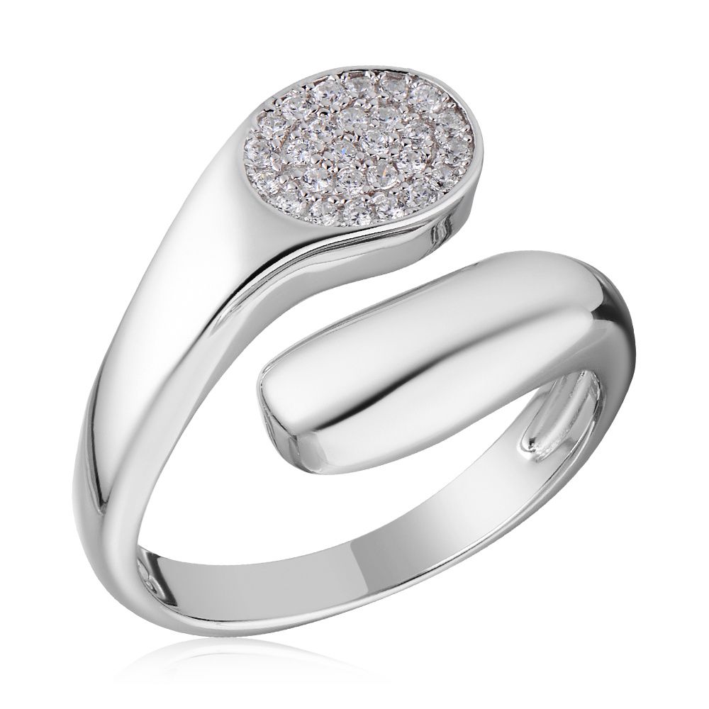 

Кольцо из серебра с фианитом ЮВЕЛИР КАРАТ SR32588-BW, SR32588-BW