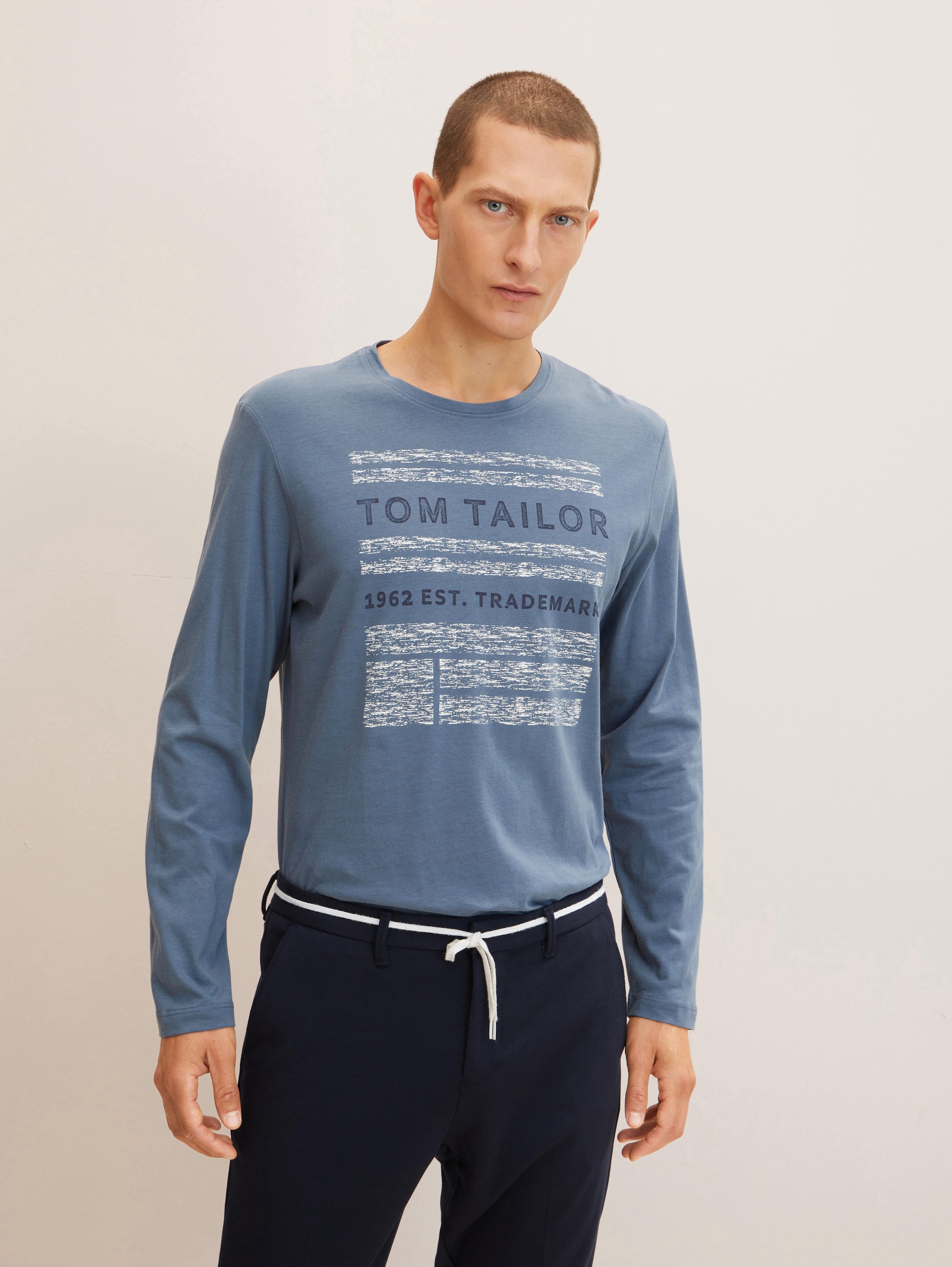 

Лонгслив мужской TOM TAILOR 1032910 синий M, 1032910