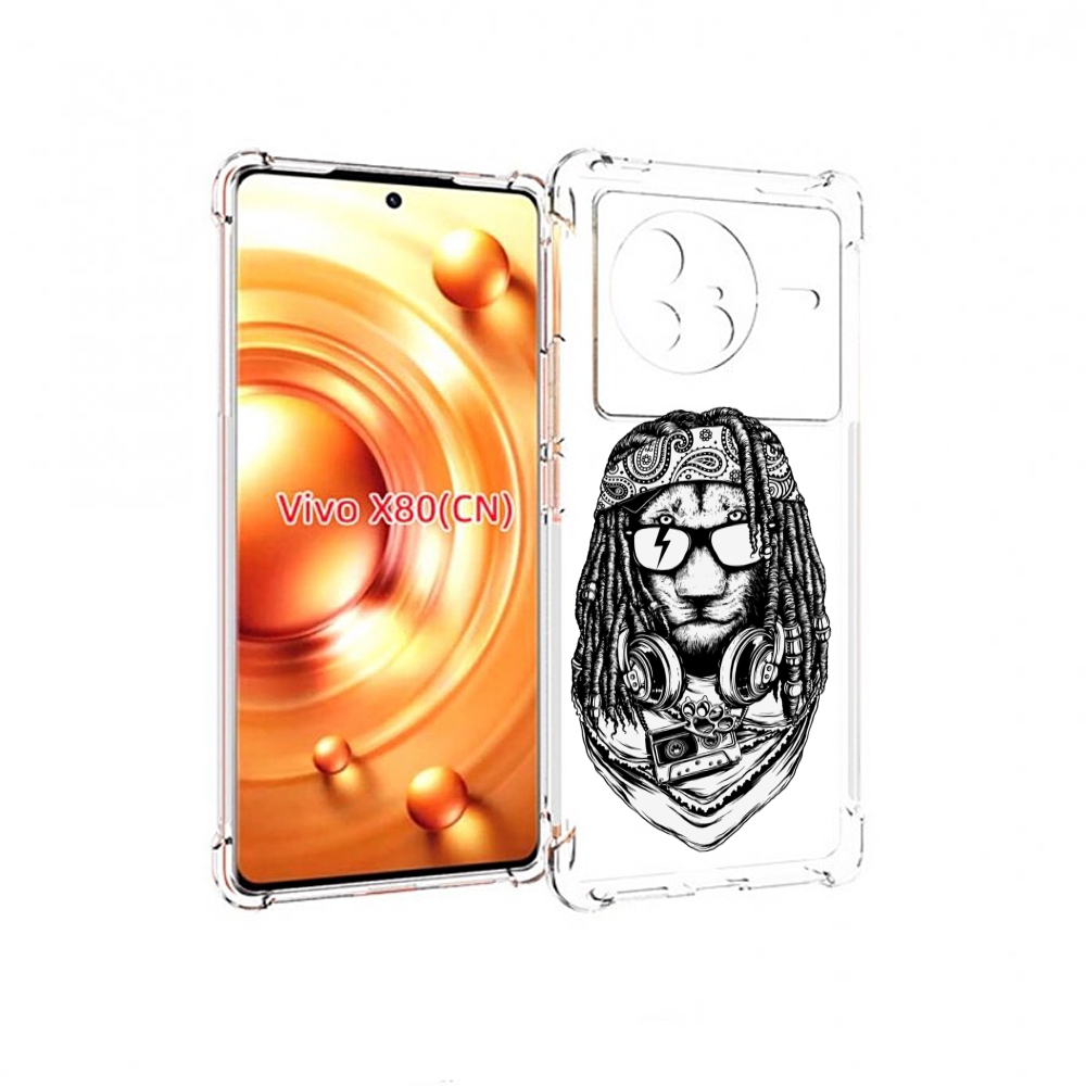 

Чехол Mypads Дреды Льва Для Vivo X80, Прозрачный, Tocco