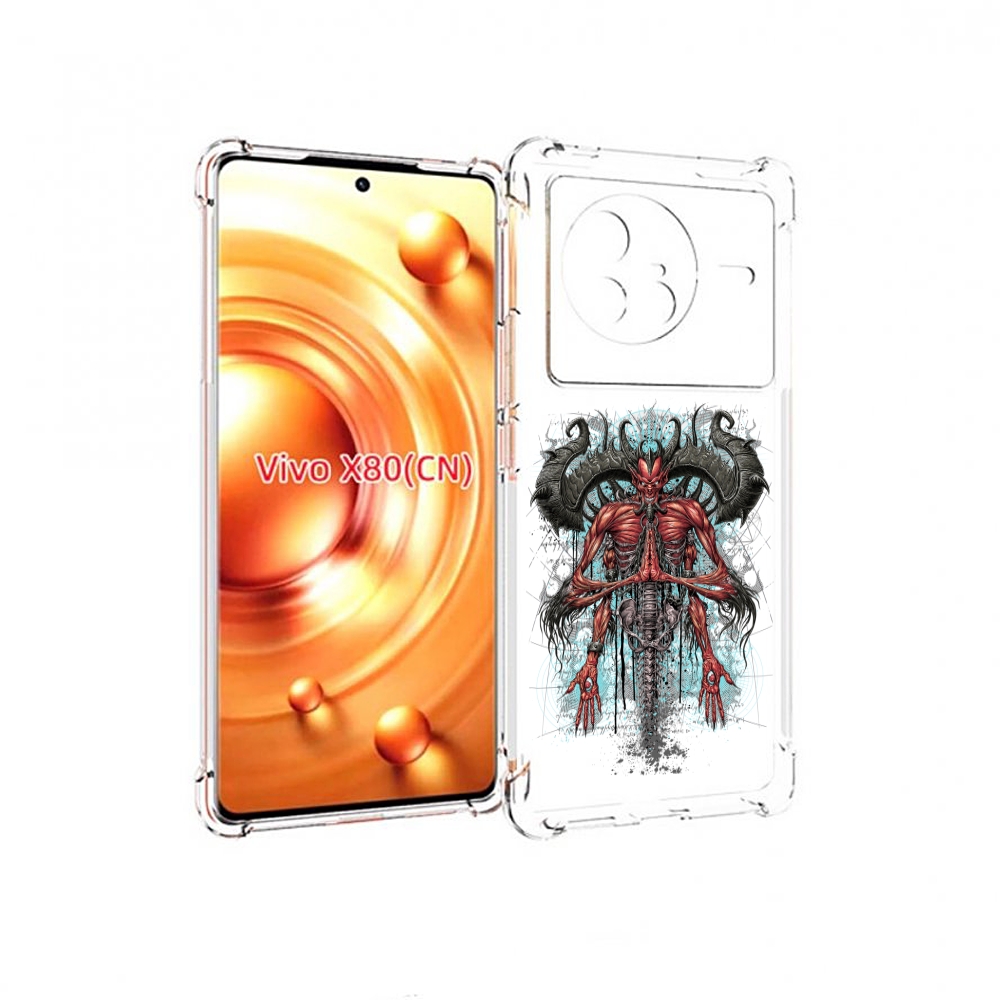 

Чехол Mypads Дьявол Для Vivo X80, Прозрачный, Tocco