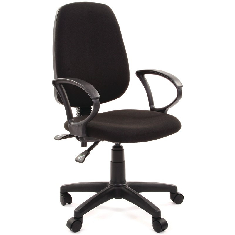 фото Кресло vt_echair-318 al ткань черная, пластик easy chair