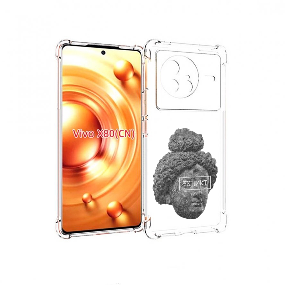 

Чехол Mypads Каменное Лицо Девушки Для Vivo X80, Прозрачный, Tocco