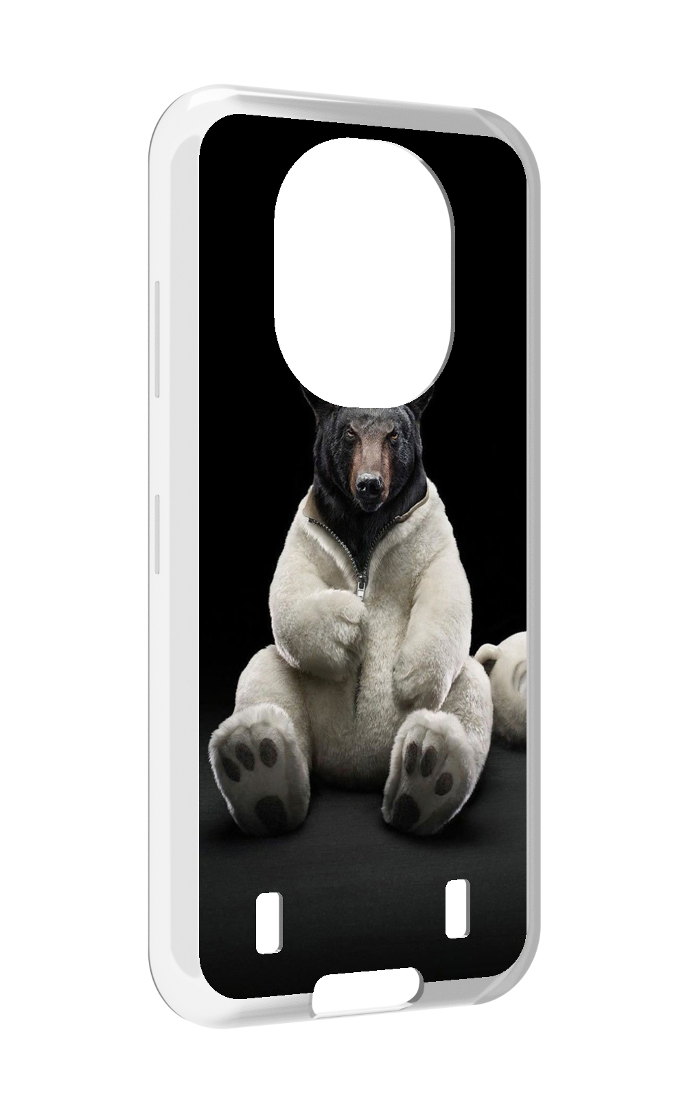 

Чехол MyPads Медведь-бурый-белый для Oukitel WP16, Прозрачный, Tocco