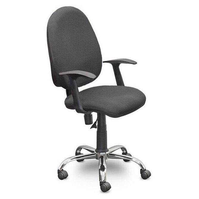 

Кресло UP_EChair 223 PC ткань серая С73, хром