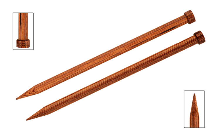 

Спицы для вязания Knit Pro прямые, деревянные Ginger 3,25мм, 30см, арт.31162, Коричневый, Ginger