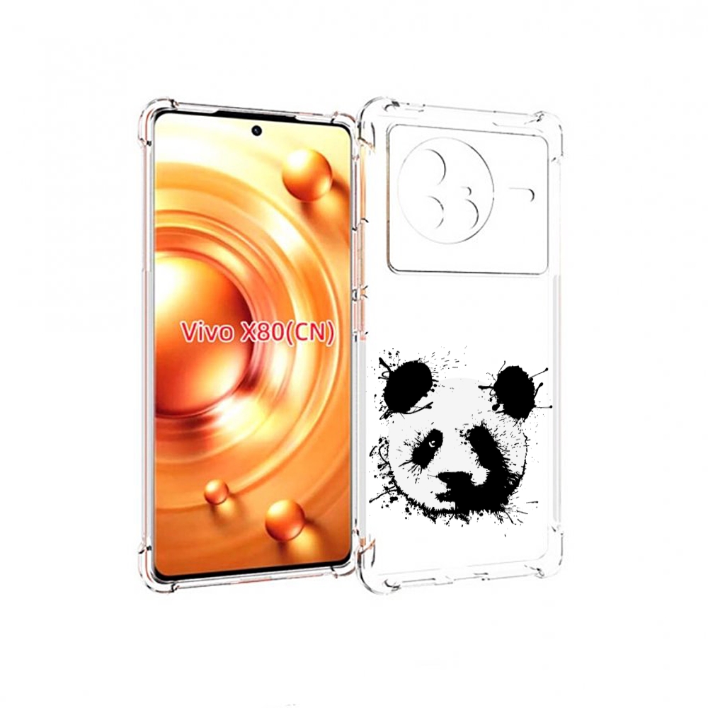 

Чехол Mypads Клякса-Панда Для Vivo X80, Прозрачный, Tocco