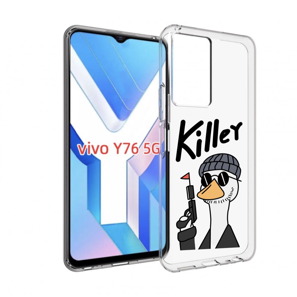 

Чехол MyPads гусь-с-пистолет для Vivo Y76 5G, Прозрачный, Tocco