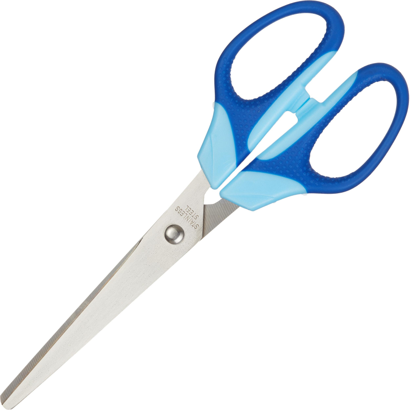 Ножницы Attache Ergo&Soft 180 мм с резиновыми ручками, цвет синий, (2шт.)