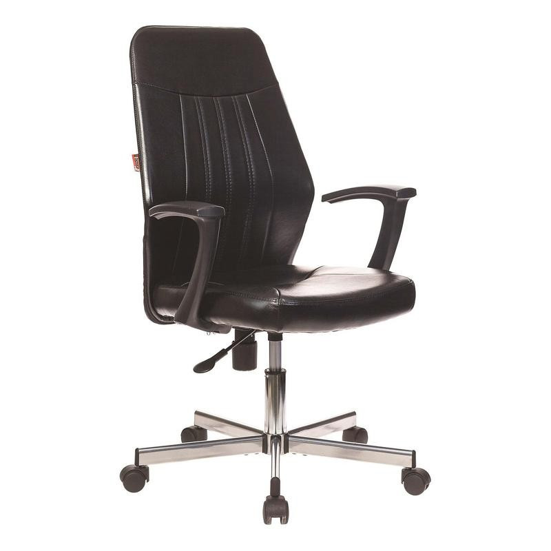 фото Кресло vb_echair-224 dsl ppu к/з черный, хром easy chair