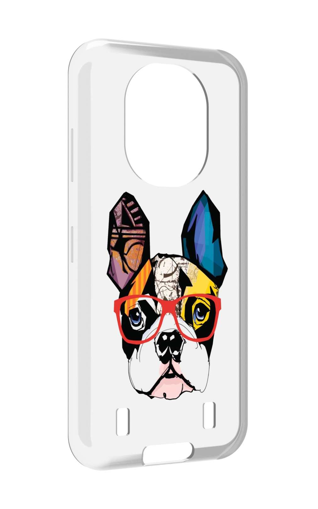 

Чехол MyPads Мопс-в-очках для Oukitel WP16, Прозрачный, Tocco