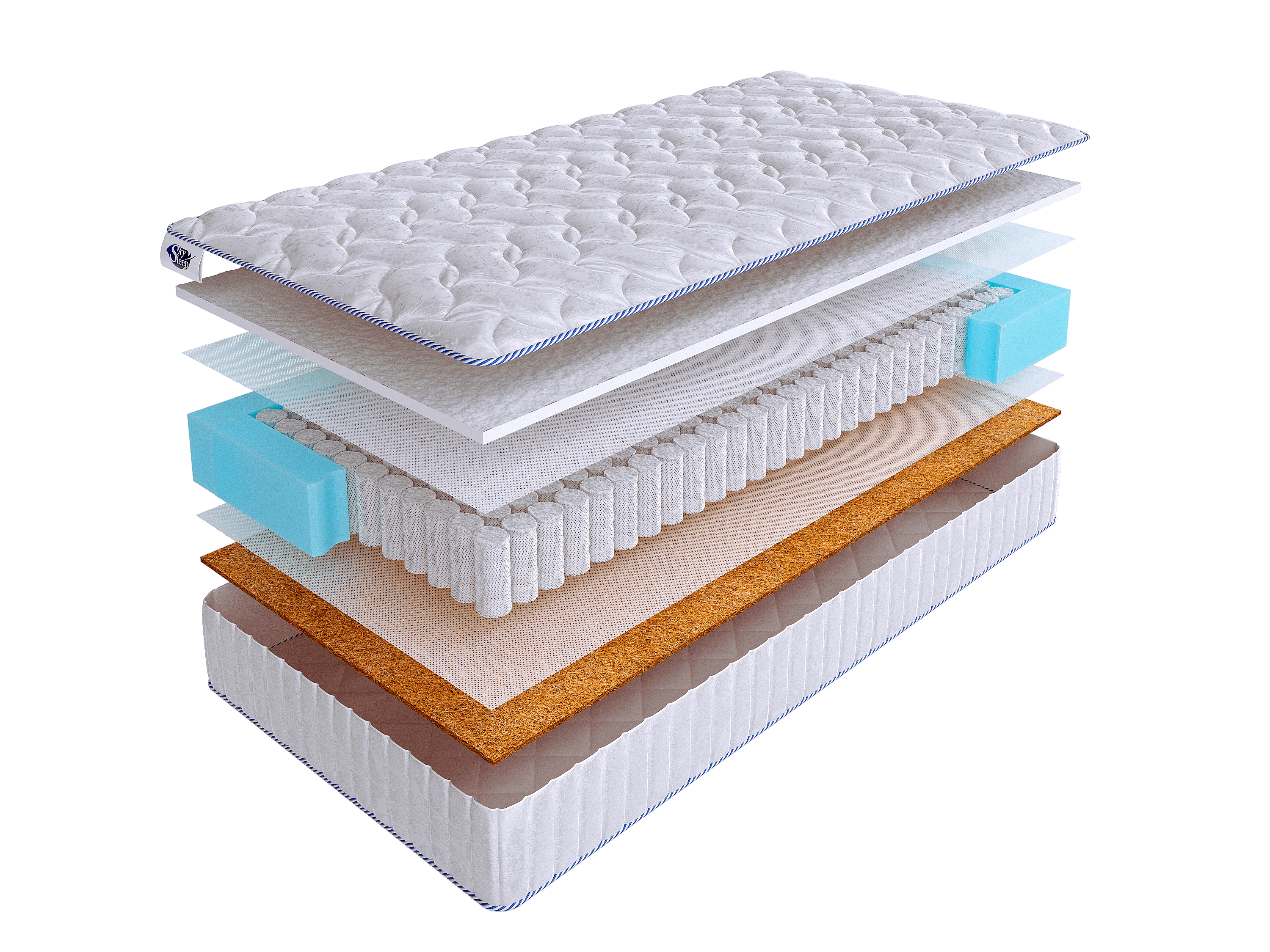 

Матрас SkySleep LIKE 5 S500 230x205, Белый, LIKE 5 S500