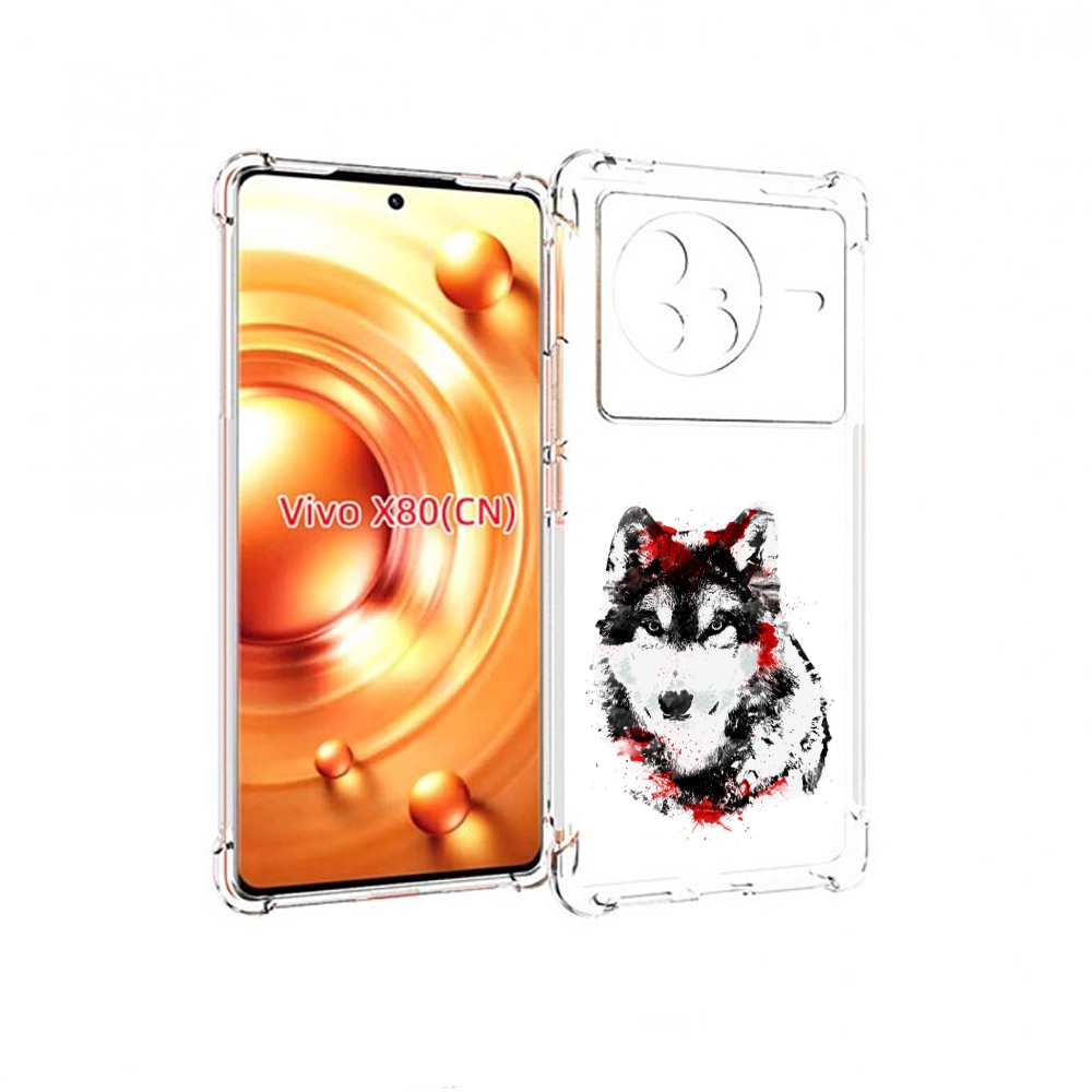 

Чехол Mypads Кровавый Волк Для Vivo X80, Прозрачный, Tocco