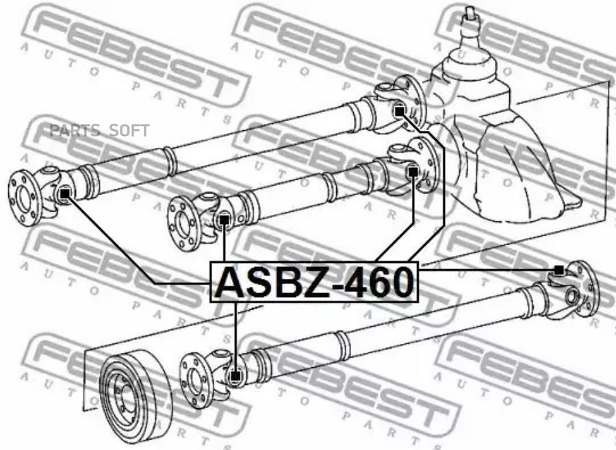 

Крестовина карданного вала FEBEST ASBZ460