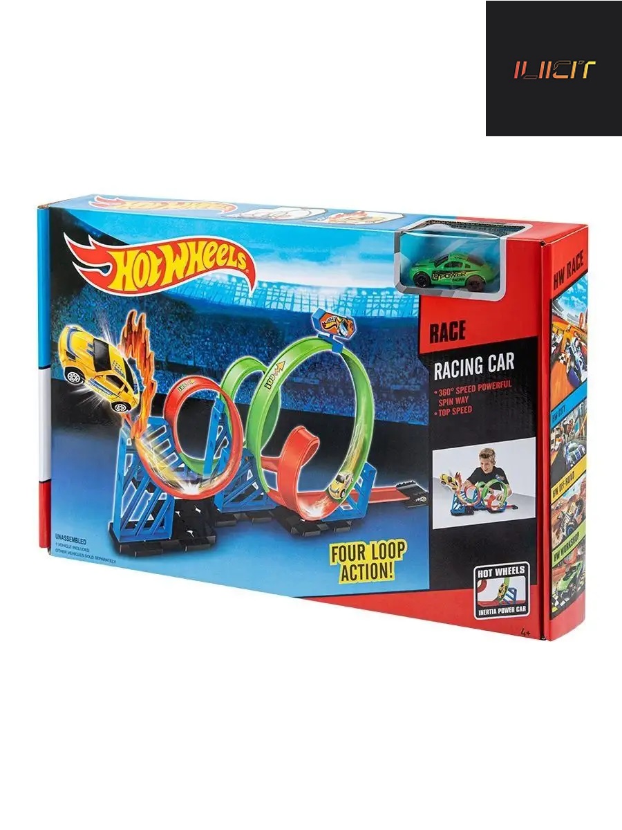 

Автотрек с машинкой Hot Wheels