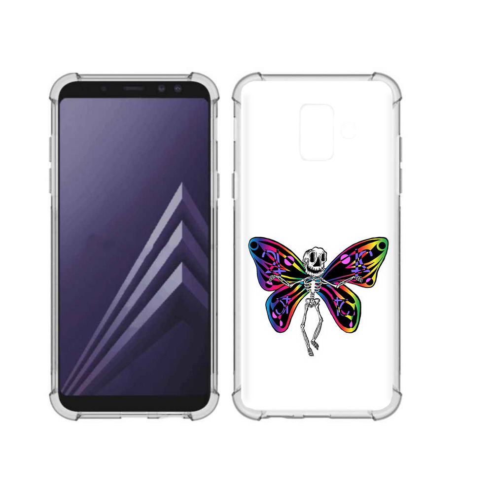 

Чехол MyPads Tocco для Samsung Galaxy A6 (2018) эффект бабочки (PT111558.582.701), Прозрачный, Tocco