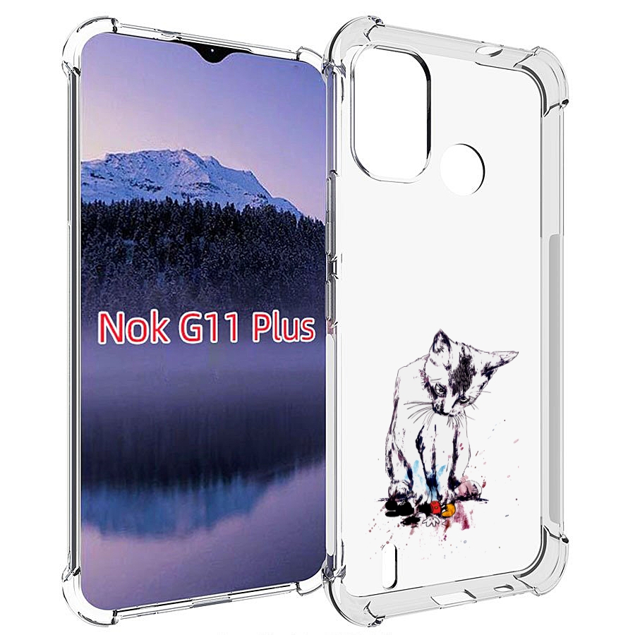 

Чехол MyPads кот и микки для Nokia G11 Plus, Прозрачный, Tocco