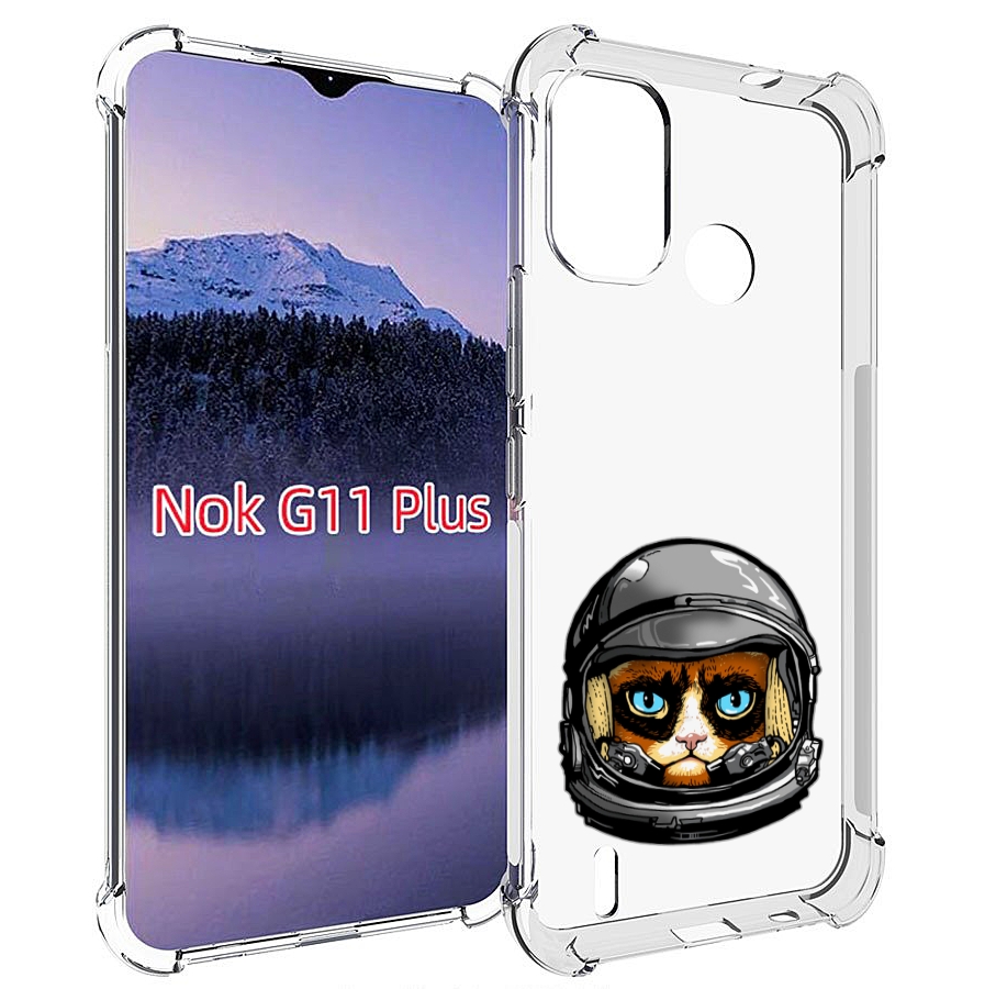 

Чехол MyPads кот космонавт для Nokia G11 Plus, Прозрачный, Tocco