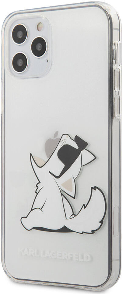 фото Чехол cg mobile karl lagerfeld pc/tpu choupette fun hard для iphone 12 pro max, прозрачный