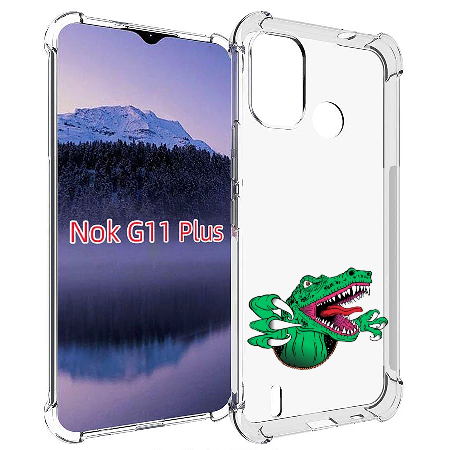 

Чехол MyPads крокодил для Nokia G11 Plus, Прозрачный, Tocco