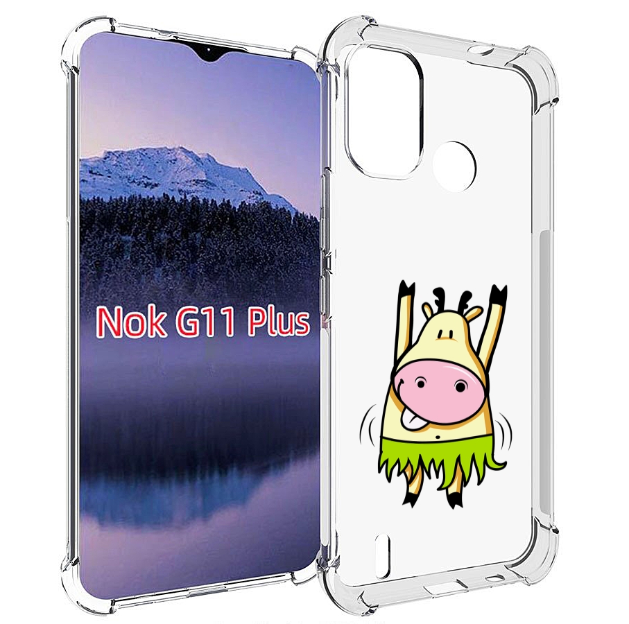 

Чехол MyPads Веселая корова для Nokia G11 Plus, Прозрачный, Tocco