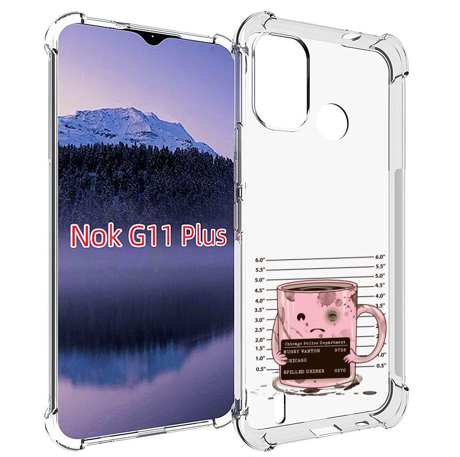 

Чехол MyPads кружка для Nokia G11 Plus, Прозрачный, Tocco