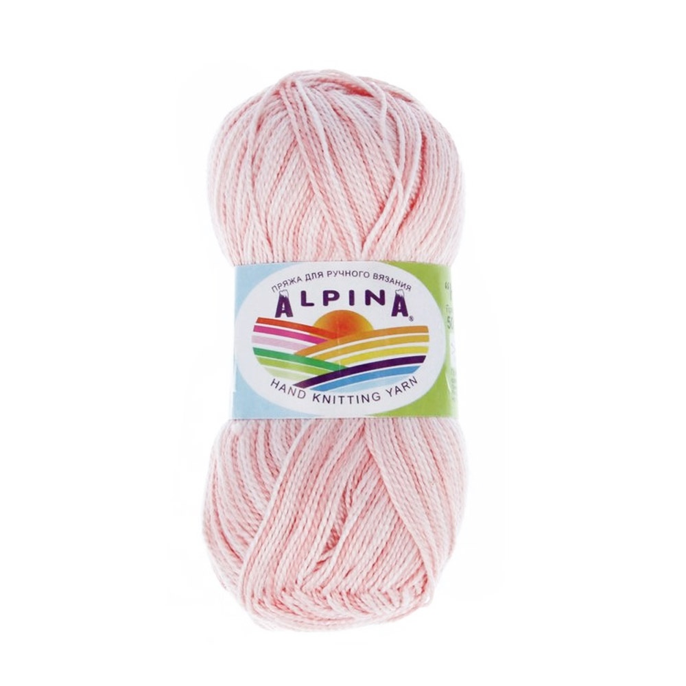 

Пряжа Alpina Holly Melange №01 светлый розовый/темно розовый, Holly Melange