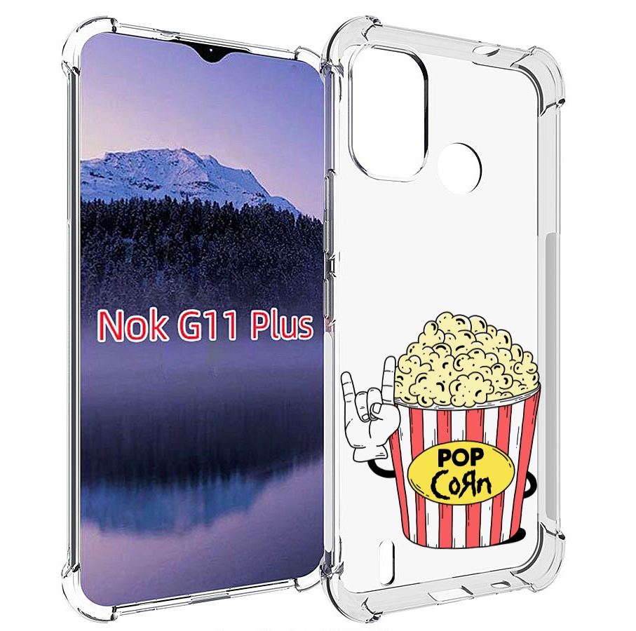 

Чехол MyPads крутой попкорн для Nokia G11 Plus, Прозрачный, Tocco