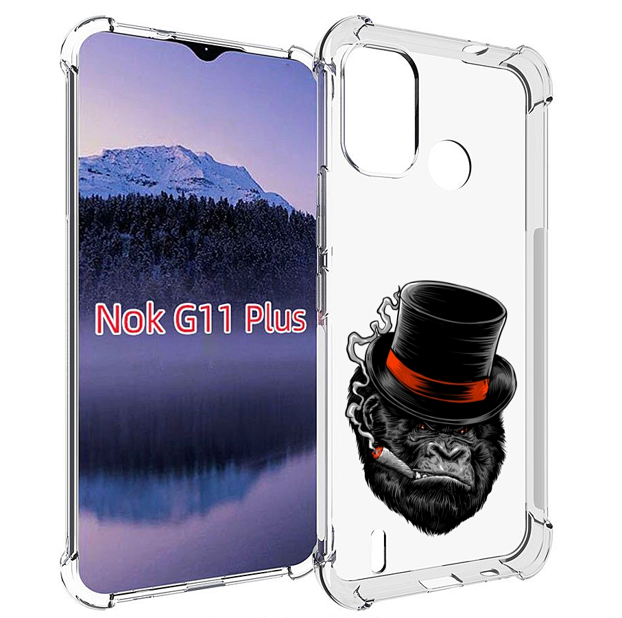 

Чехол MyPads дизайнерская горилла для Nokia G11 Plus, Прозрачный, Tocco